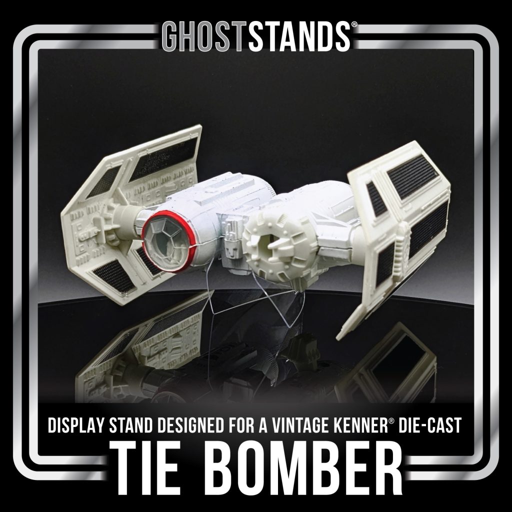 TIE BOMBER DIE-CAST KENNER GHOST STAND
