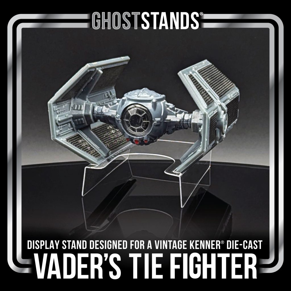 VADERS TIE FIGHTER DIE-CAST KENNER GHOST STAND