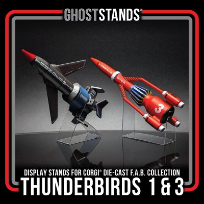 THUNDERBIRDS 1 & 3 CORGI GHOST STAND