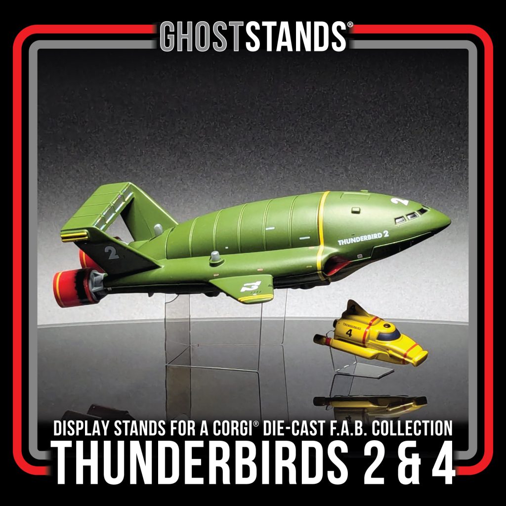 THUNDERBIRDS 2 & 4 CORGI GHOST STAND