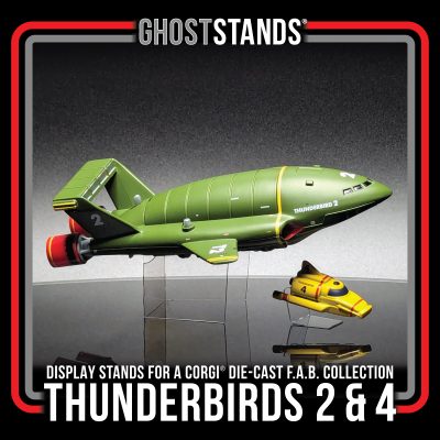 THUNDERBIRDS 2 & 4 CORGI GHOST STAND