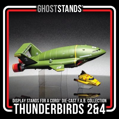 THUNDERBIRDS 2 & 4 CORGI GHOST STAND
