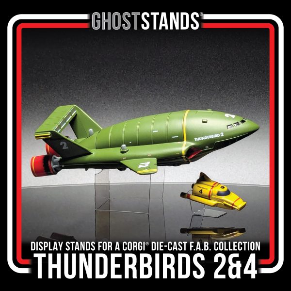 THUNDERBIRDS 2 & 4 CORGI GHOST STAND