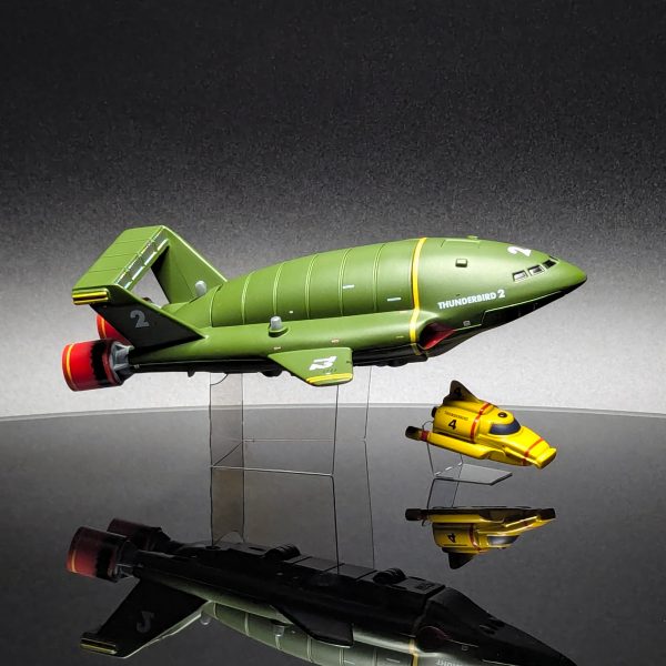THUNDERBIRDS 2 & 4 CORGI GHOST STAND