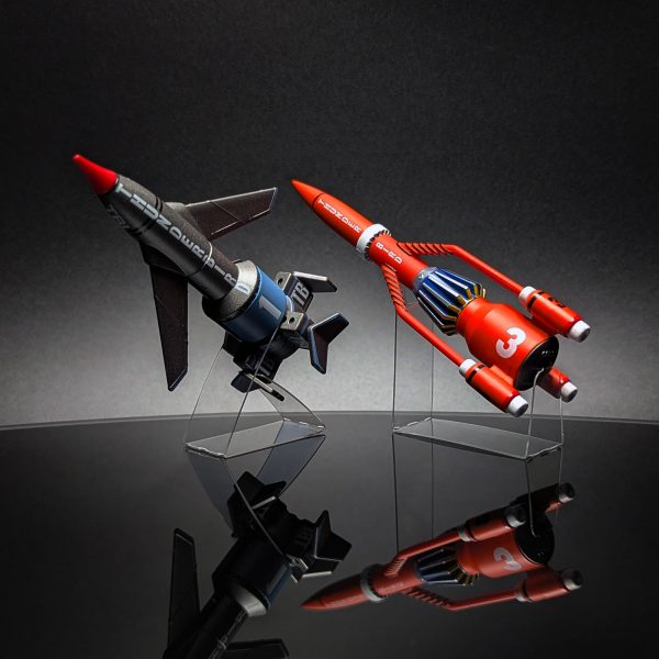 THUNDERBIRDS 1 & 3 CORGI GHOST STAND